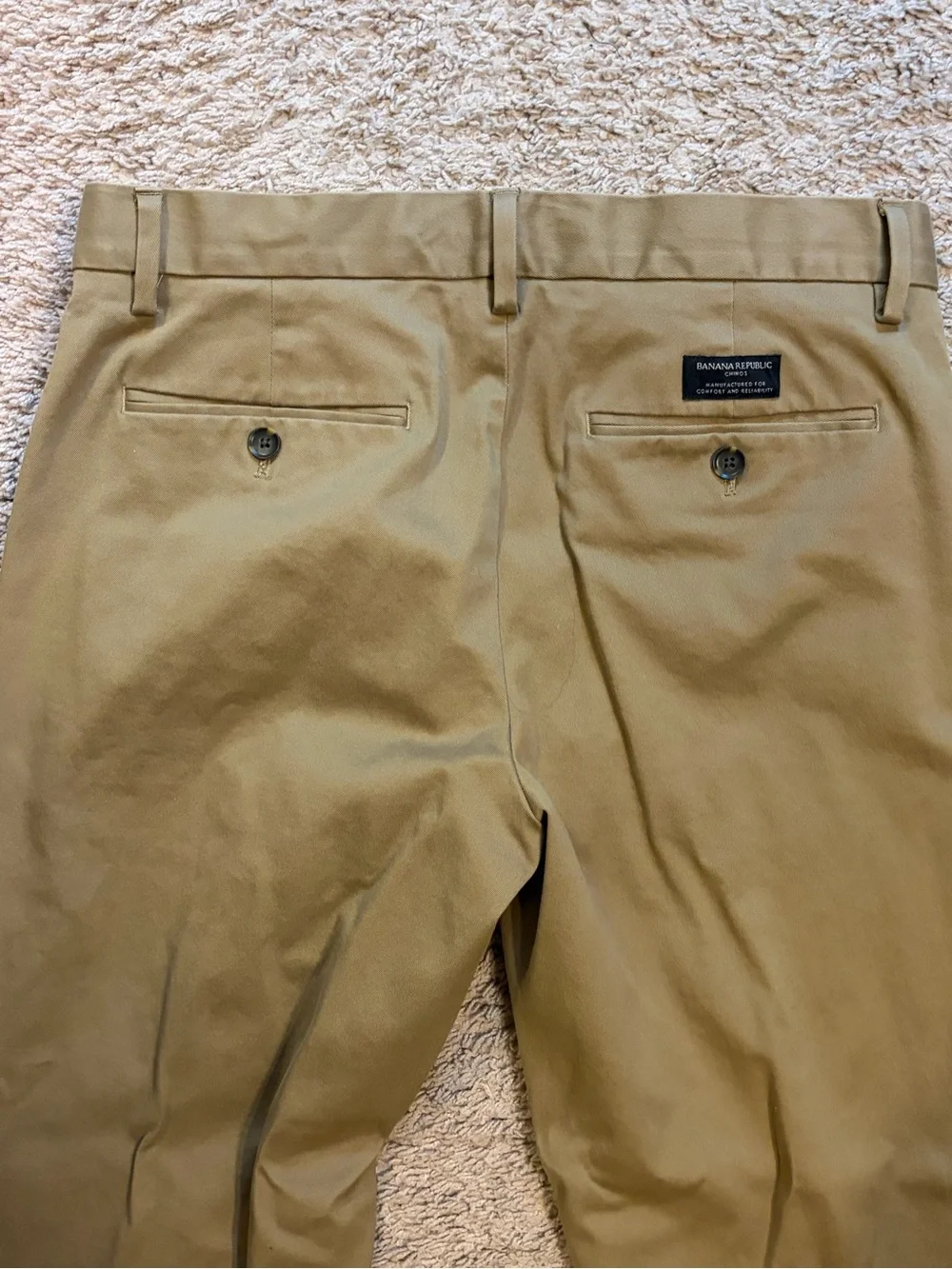 Banana Republic Men's Tan Chinos - Emerson Straight Fit